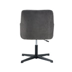 Chaise de Bureau Pivotante Moderne Gris Foncé Antique 25.6