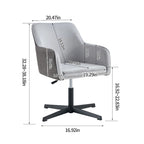 Chaise de Bureau Pivotante Moderne Gris Foncé Antique 25.6