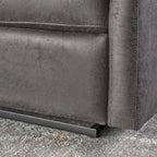 Fauteuil inclinable contemporain moderne (deux places), Causeuse en tissu avec coussins moelleux