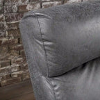 Fauteuil inclinable contemporain moderne (deux places), Causeuse en tissu avec coussins moelleux