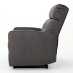 Fauteuil inclinable contemporain moderne (deux places), Causeuse en tissu avec coussins moelleux