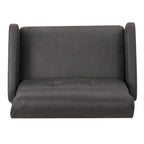 Fauteuil inclinable contemporain moderne (deux places), Causeuse en tissu avec coussins moelleux