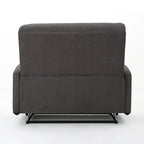 Fauteuil inclinable contemporain moderne (deux places), Causeuse en tissu avec coussins moelleux