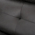 Fauteuil inclinable contemporain moderne (deux places), Causeuse en tissu avec coussins moelleux