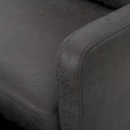 Fauteuil inclinable contemporain moderne (deux places), Causeuse en tissu avec coussins moelleux