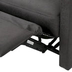 Fauteuil inclinable contemporain moderne (deux places), Causeuse en tissu avec coussins moelleux