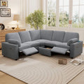 Canapé inclinable électrique 89 places, canapé inclinable pour cinéma maison avec deux ports USB, deux tiroirs de rangement pour salon, beige