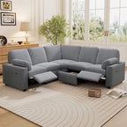 Canapé inclinable électrique 89 places, canapé inclinable pour cinéma maison avec deux ports USB, deux tiroirs de rangement pour salon, beige