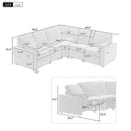 Canapé inclinable électrique 89 places, canapé inclinable pour cinéma maison avec deux ports USB, deux tiroirs de rangement pour salon, beige