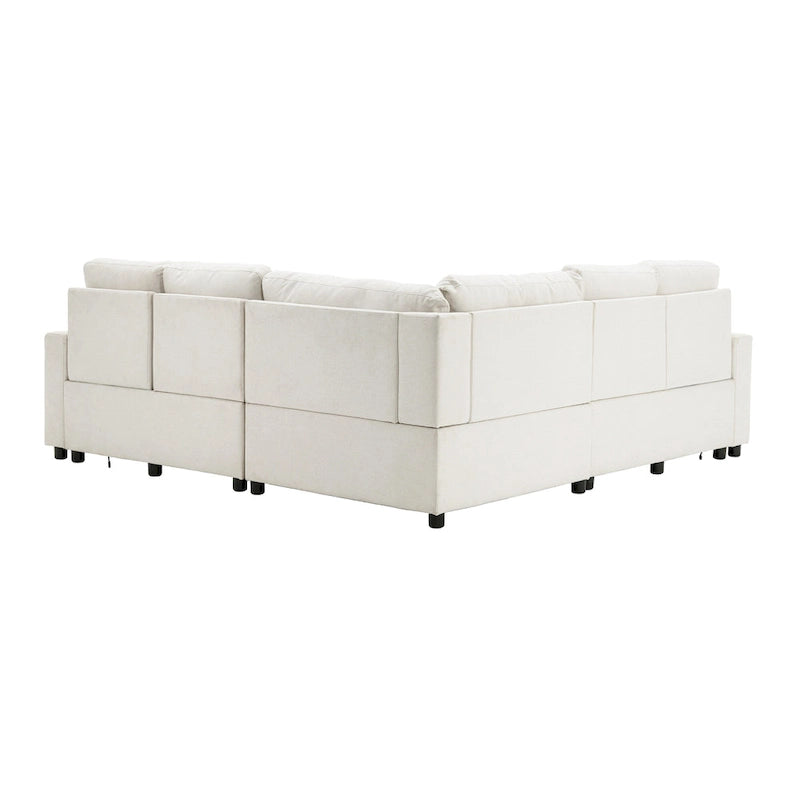 Canapé inclinable électrique 89 places, canapé inclinable pour cinéma maison avec deux ports USB, deux tiroirs de rangement pour salon, beige