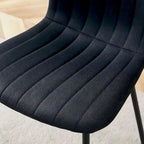 Ensemble de 4 chaises de salle à manger classiques, chaise d'appoint de cuisine sans accoudoirs, chaise de décoration intérieure avec pieds en métal pour salle à manger