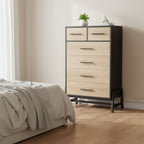 Commode haute autoportante 4+2 tiroirs pour chambre à coucher