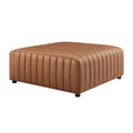 Table basse/Ottoman carrée en similicuir