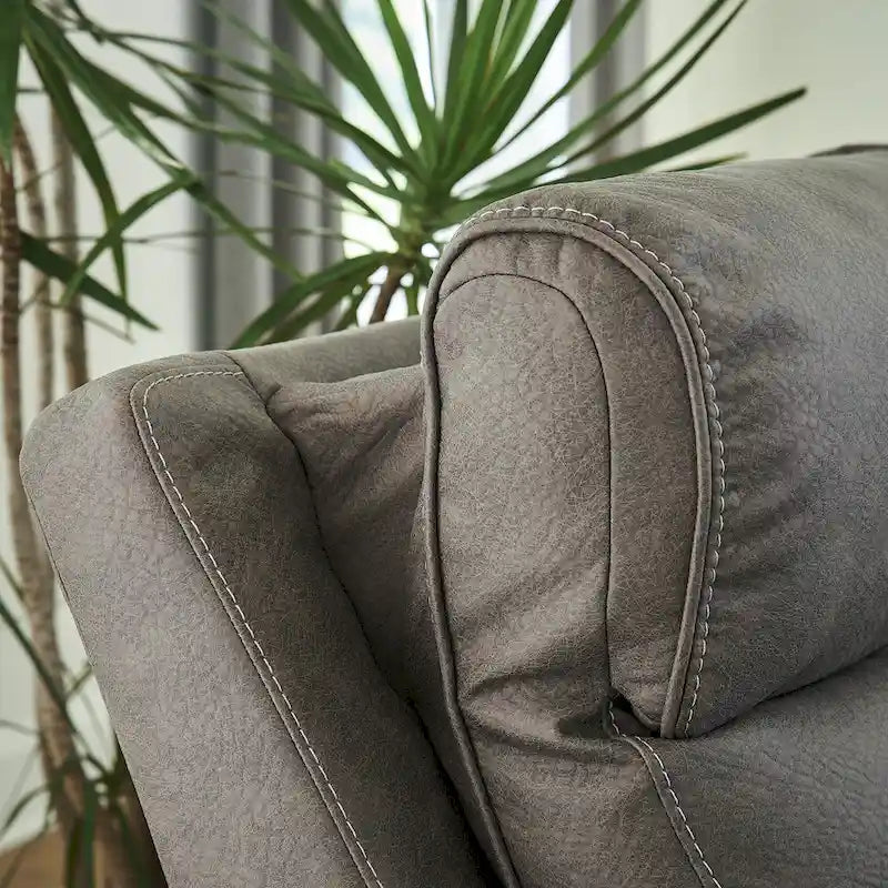 Ensemble de canapés inclinables électriques 3 pièces gris — L101 x P42 x H42