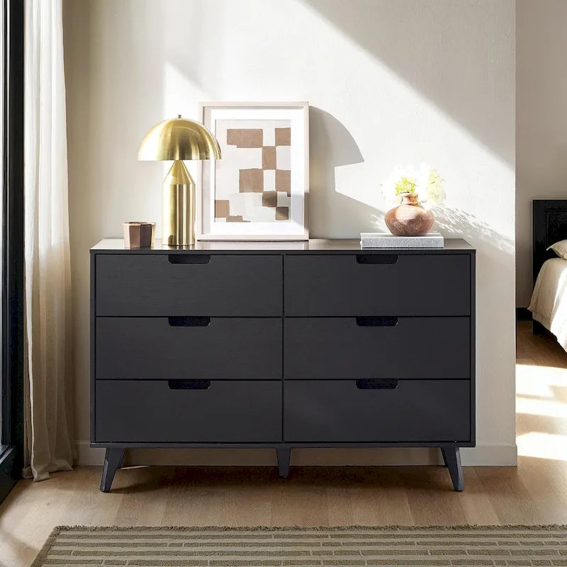 Commode 6 tiroirs (poignées découpées)