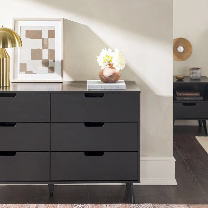 Commode 6 tiroirs (poignées découpées)