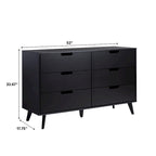 Commode 6 tiroirs (poignées découpées)