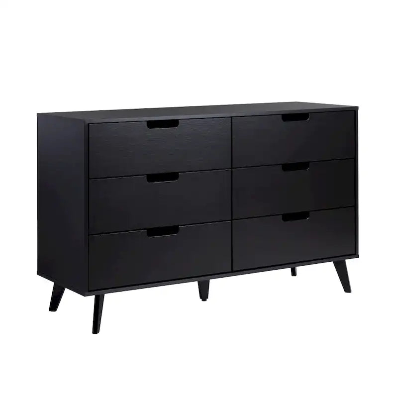 Commode 6 tiroirs (poignées découpées)