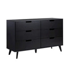 Commode 6 tiroirs (poignées découpées)