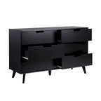 Commode 6 tiroirs (poignées découpées)