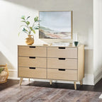 Commode 6 tiroirs (poignées découpées)