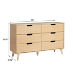 Commode 6 tiroirs (poignées découpées)