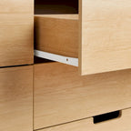 Commode 6 tiroirs (poignées découpées)