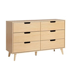 Commode 6 tiroirs (poignées découpées)