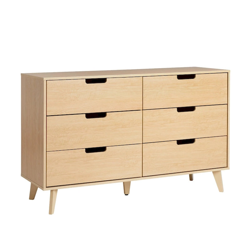 Commode 6 tiroirs (poignées découpées)