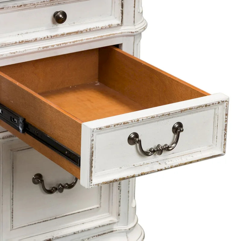 Bureau écorce patinée blanc antique Estate