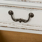 Bureau écorce patinée blanc antique Estate
