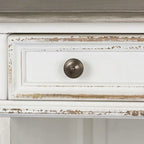 Bureau écorce patinée blanc antique Estate