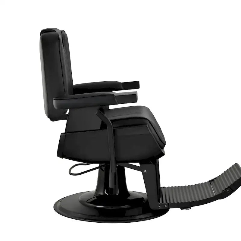 Fauteuil de Barbier Robuste Inclinable, Noir