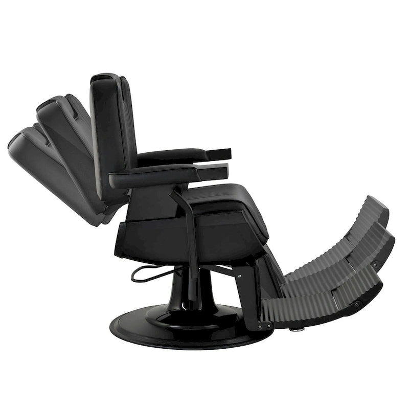 Fauteuil de Barbier Robuste Inclinable, Noir