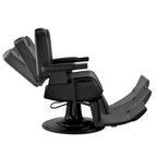 Fauteuil de Barbier Robuste Inclinable, Noir