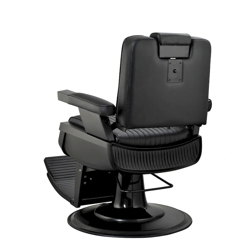 Fauteuil de Barbier Robuste Inclinable, Noir