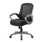 Chaise en maille à dossier haut nervuré