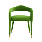 Chaise de salle à manger en velours