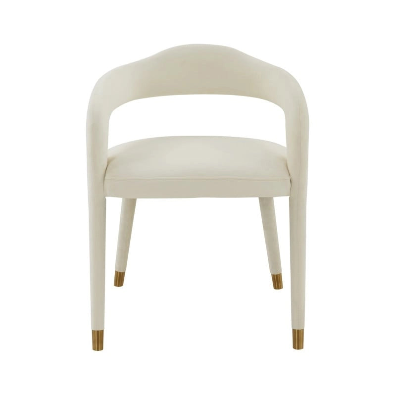 Chaise de salle à manger en velours