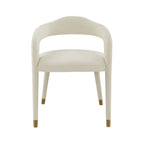 Chaise de salle à manger en velours