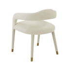 Chaise de salle à manger en velours