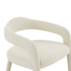 Chaise de salle à manger en velours