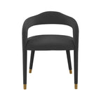 Chaise de salle à manger en velours