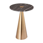 Table d'appoint en marbre - 40,6 L x 40,6 P x 55,9 H