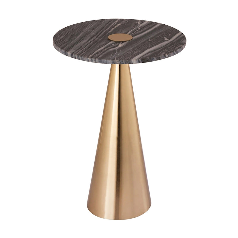 Table d'appoint en marbre - 40,6 L x 40,6 P x 55,9 H