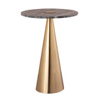 Table d'appoint en marbre - 40,6 L x 40,6 P x 55,9 H