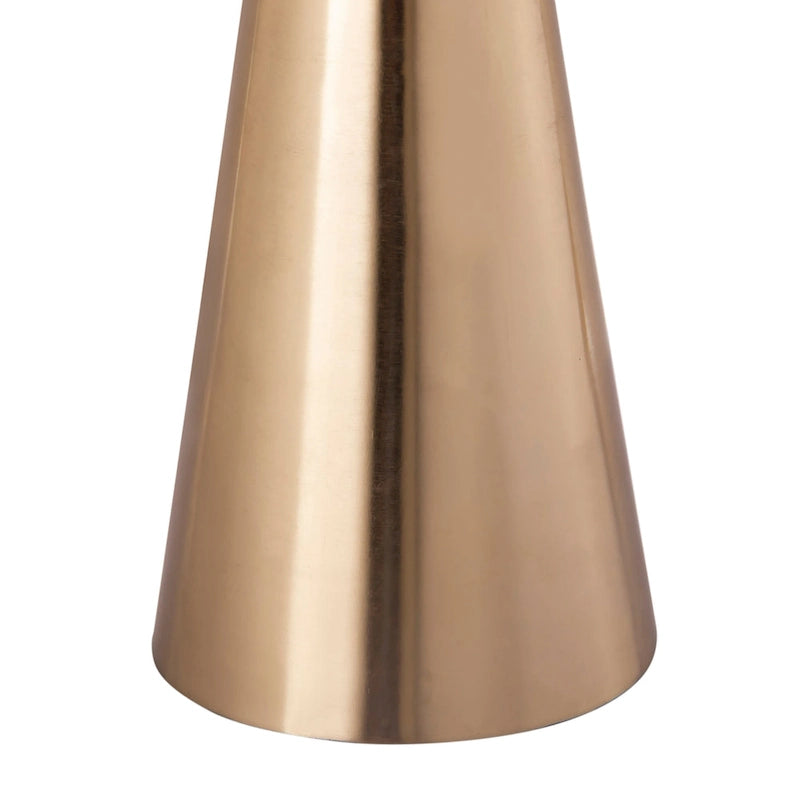 Table d'appoint en marbre - 40,6 L x 40,6 P x 55,9 H