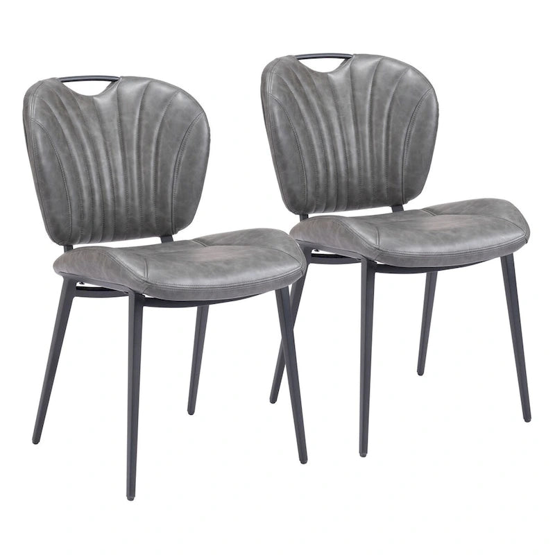 Chaise de salle à manger (lot de 2) - Produit 1 (en po) : 18,9 L x 24,8 P x 33,5 H