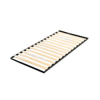 Panneau de lit métallique de 1,6 pouce avec lattes en bois par