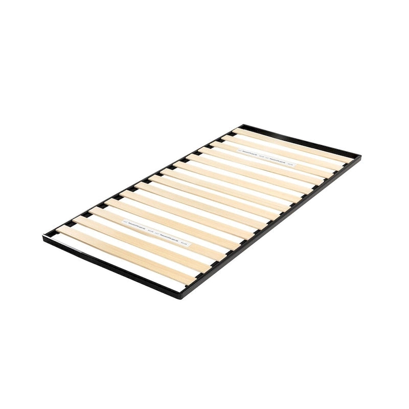 Panneau de lit métallique de 1,6 pouce avec lattes en bois par